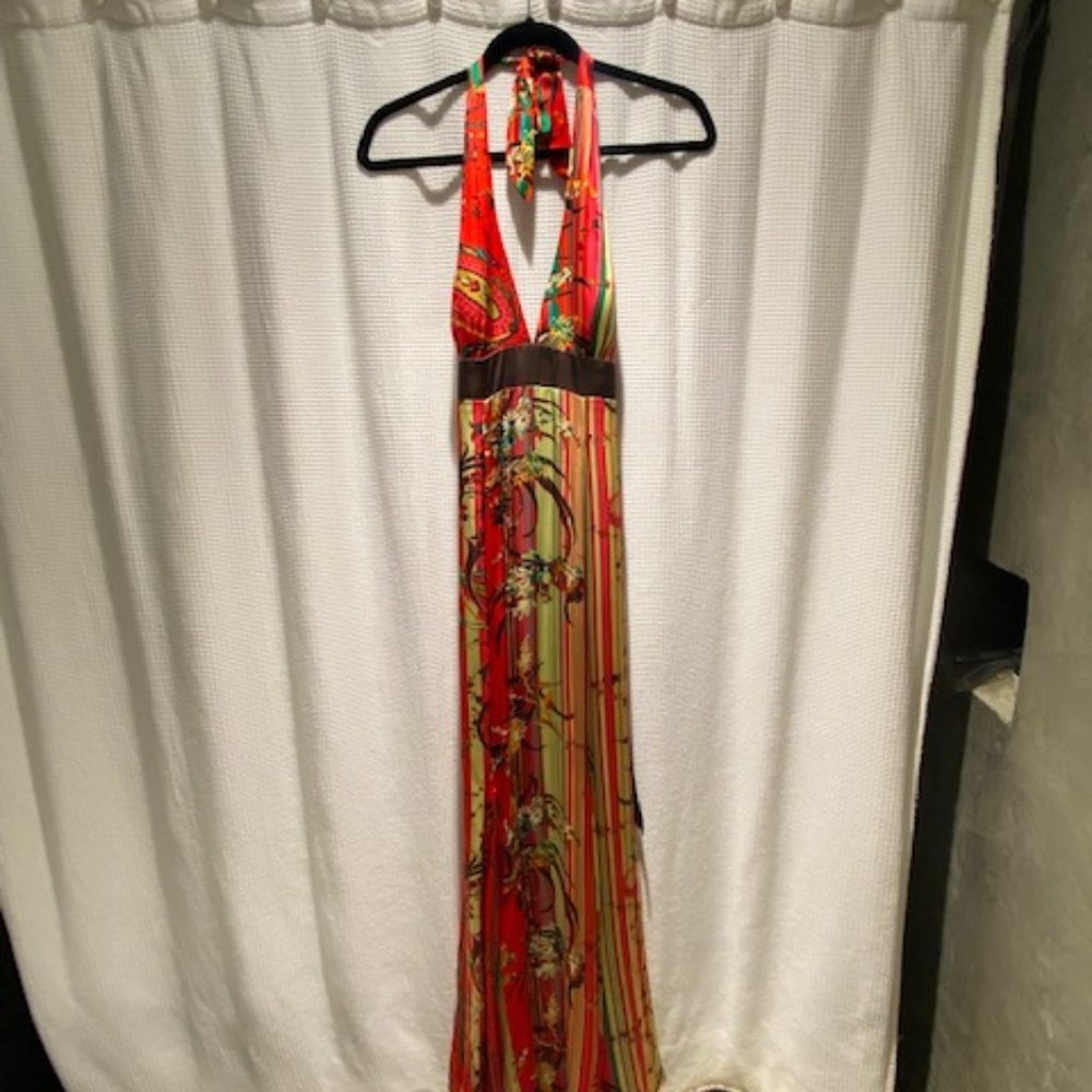Single Dress Boutique Multi-Color Maxi Dress, Size M